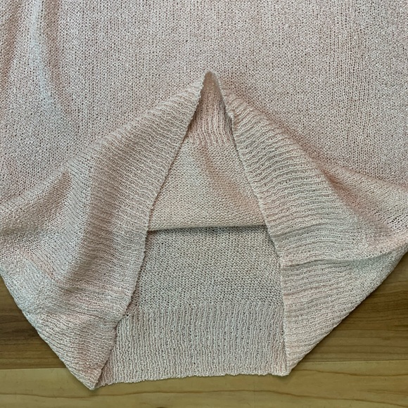 MINE Light Pink Pom Pom Dot Sleeve Knit Top - Picture 10 of 16